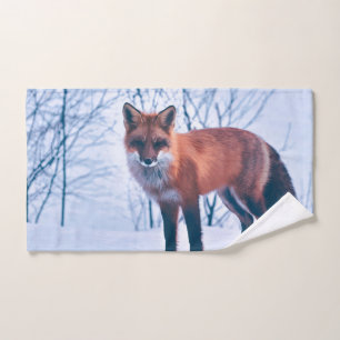 Eenvoudig Elegant Red Fox-kunstwerk   Handdoekset Bad Handdoek