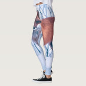 Eenvoudig Elegant Red Fox-kunstwerk | Leggings (Links)