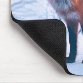 Eenvoudig Elegant Red Fox-kunstwerk | Muismat (Hoek)