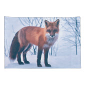 Eenvoudig Elegant Red Fox-kunstwerk | Proefcase Kussensloop (Achterkant-Rechts)