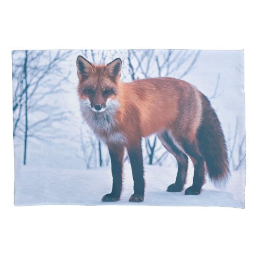 Eenvoudig Elegant Red Fox-kunstwerk | Proefcase Kussensloop (Voorkant-Links)
