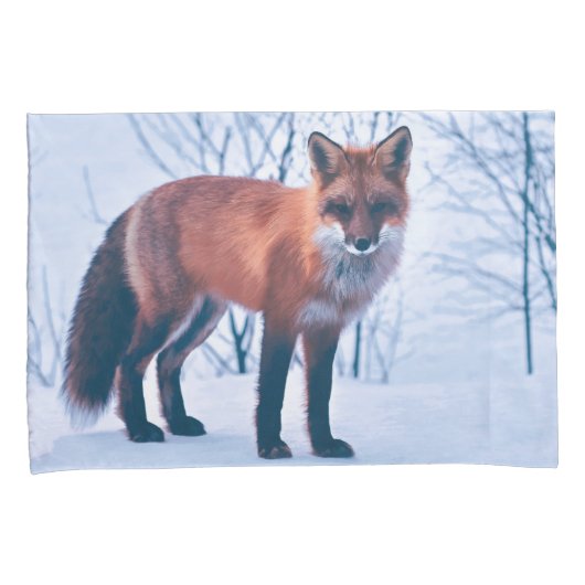 Eenvoudig Elegant Red Fox-kunstwerk | Proefcase Kussensloop (Voorkant-Rechts)