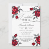 Eenvoudig Elegant Roos Floral Vrijgezellenfeest Kaart (Voorkant)