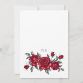 Eenvoudig Elegant Roos Floral Vrijgezellenfeest Kaart (Achterkant)