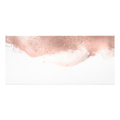 Eenvoudig Elegant Roos Gold Glitter Cadeaubon Reclamekaart (Achterkant)