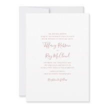 Eenvoudig elegant Roos Gold Traditional Wedding