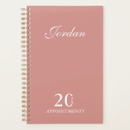 Eenvoudig Elegant Roos Naam Daily Planner AppoPlan
