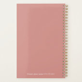 Eenvoudig Elegant Roos Naam Daily Planner AppoPlan (Achterkant)