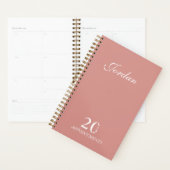 Eenvoudig Elegant Roos Naam Daily Planner AppoPlan (Display)