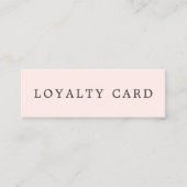 Eenvoudig Elegant Roos Wit Beauty Klantenkaartje (Voorkant)