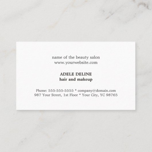 Eenvoudig Elegant Roos Wit Korting Coupon Beauty (Achterkant)