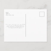 Eenvoudig elegant roze Briefkaart bruiloft (Achterkant)