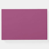Eenvoudig elegant roze cassis bruiloft gastenboek (Achterkant)