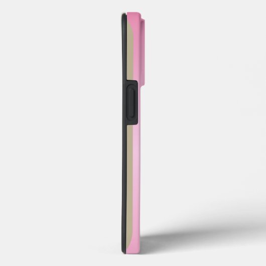 Eenvoudig Elegant Roze Goud Metallic monogrammed Case-Mate iPhone Case (Achterkant / Rechts)