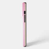 Eenvoudig Elegant Roze Goud Metallic monogrammed iPhone Hoesje (Linkerkant)