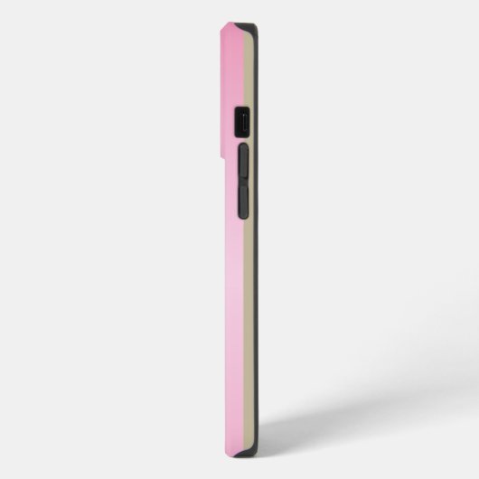 Eenvoudig Elegant Roze Goud Metallic monogrammed iPhone Hoesje (Linkerkant)