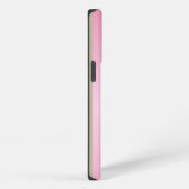 Eenvoudig Elegant Roze Goud Metallic monogrammed iPhone Hoesje (Rechterkant)