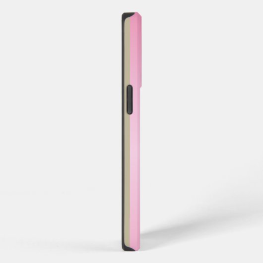 Eenvoudig Elegant Roze Goud Metallic monogrammed iPhone Hoesje (Rechterkant)