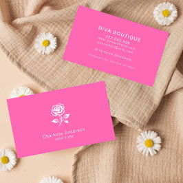 Eenvoudig Elegant Roze & Roos Custom Visitekaartje