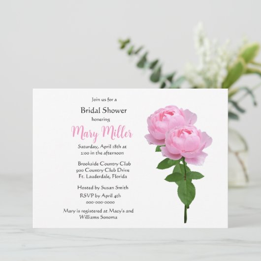 Eenvoudig elegant roze Vrijgezellenfeest Kaart (Staand voorkant)