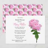 Eenvoudig elegant roze Vrijgezellenfeest Kaart (Voorkant / Achterkant)