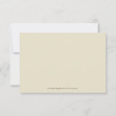 Eenvoudig Elegant RSVP-kaart (fuchsia/chocolade) RSVP Kaartje (Achterkant)