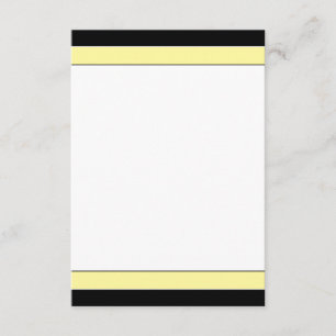 Eenvoudig Elegant RSVP-kaart (geel/zwart) RSVP Kaartje