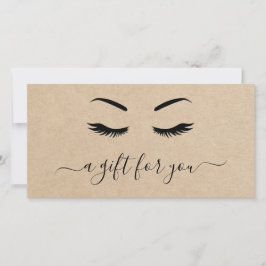 Eenvoudig Elegant Rustic Lashes Cadeaubon
