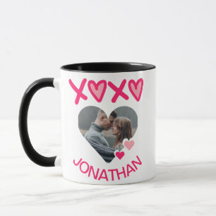 Eenvoudig Elegant Schattig Liefde Valentijnsdag Zo Mok