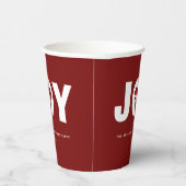 Eenvoudig Elegant Schattige Kerstfeest Papieren Bekers (Rechts)