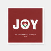 Eenvoudig Elegant Schattige Kerstfeest Servet (Voorkant)