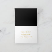 Eenvoudig Elegant Schrift Witte Persoonlijke Notit Bedankkaart (Binnen)