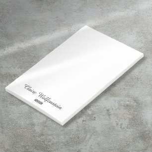 Eenvoudig Elegant Schrift Zwart Wit Post-it Briefj Post-it® Notes
