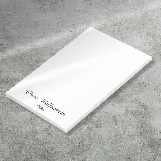 Eenvoudig Elegant Schrift Zwart Wit Post-it Briefj Post-it® Notes