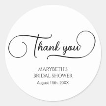 Eenvoudig Elegant Script Bruiloft Dank Je