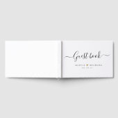 Eenvoudig elegant script bruiloft gastenboek (Volledig)