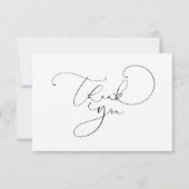 Eenvoudig Elegant Script Calligraphy Dankuwel (Voorkant)