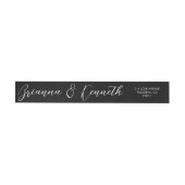 Eenvoudig Elegant Script Classic Black Wedding (Individueel)
