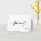 Eenvoudig Elegant Script Condoleance Sympathy Card Kaart (Gele Bloem)