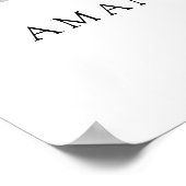 Eenvoudig Elegant Script Custom Photo Wedding Welk Poster (Hoek)