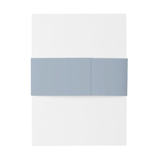 Eenvoudig Elegant Script Dusty Blue Wedding Uitnodigingen Wikkel (Achterkant Voorbeeld)