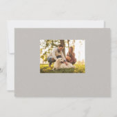 Eenvoudig elegant script één foto horizontaal save the date (Achterkant)