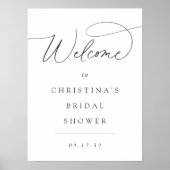 Eenvoudig elegant Script Event Welcome Sign Poster (Voorkant)