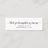 Eenvoudig elegant script gemaakt met Love Small Mini Visitekaartje (Achterkant)