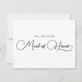 Eenvoudig elegant script gemaakt van Kaart van het Notitiekaartje (Voorkant)