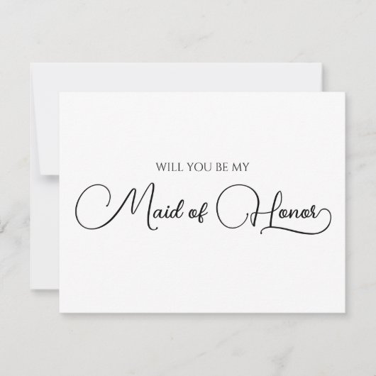 Eenvoudig elegant script gemaakt van Kaart van het Notitiekaartje (Voorkant)