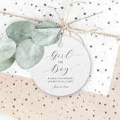 Eenvoudig Elegant Script Geslacht Onthullen Partij Bedankjes Labels