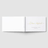 Eenvoudig elegant script koppel naam bruiloft gastenboek (Volledig)