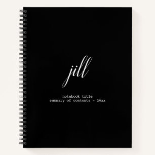 Eenvoudig Elegant Script-laptop met speciale weerg Notitieboek