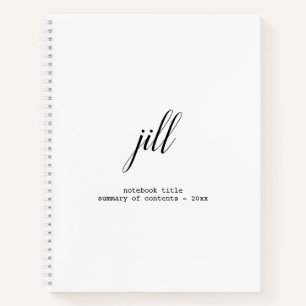 Eenvoudig Elegant Script-laptop met speciale weerg Notitieboek